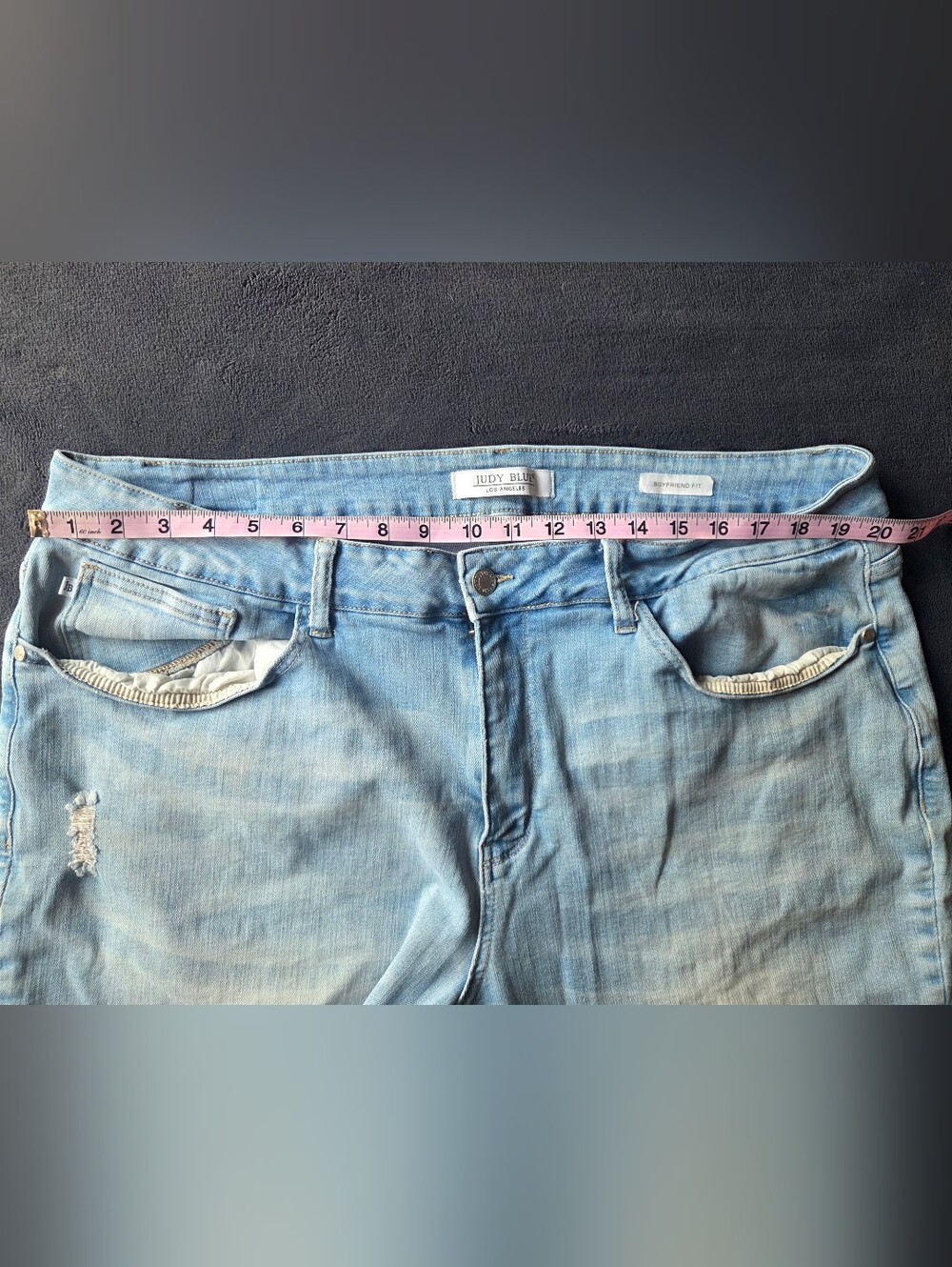 Judy Blue Light Blue Distressed Women’s Jeans - Picture 12 of 12